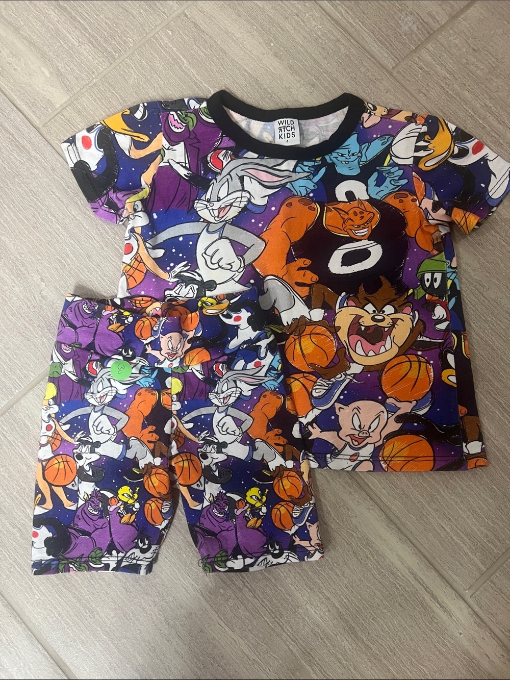 Wild Rich Kids Space Jam matching set